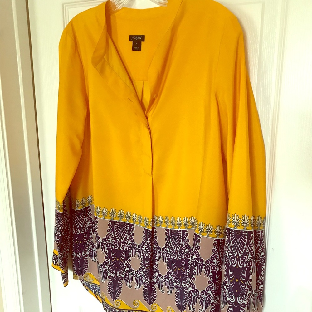 J.crew silk popover! Size small